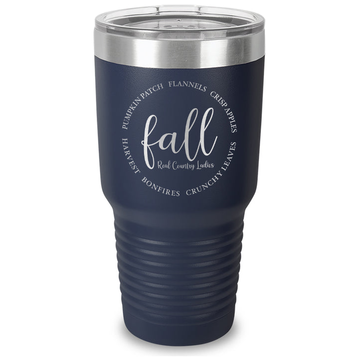 Fall Laser Etched Tumbler