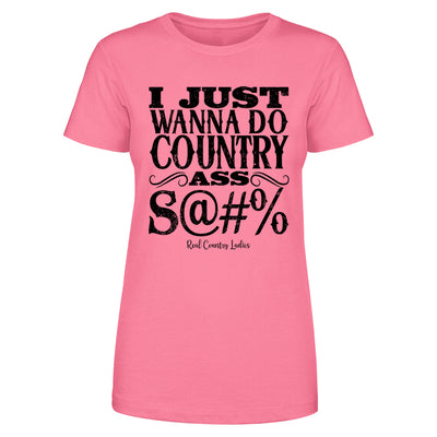 Country Ass Shit Black Print Front Apparel