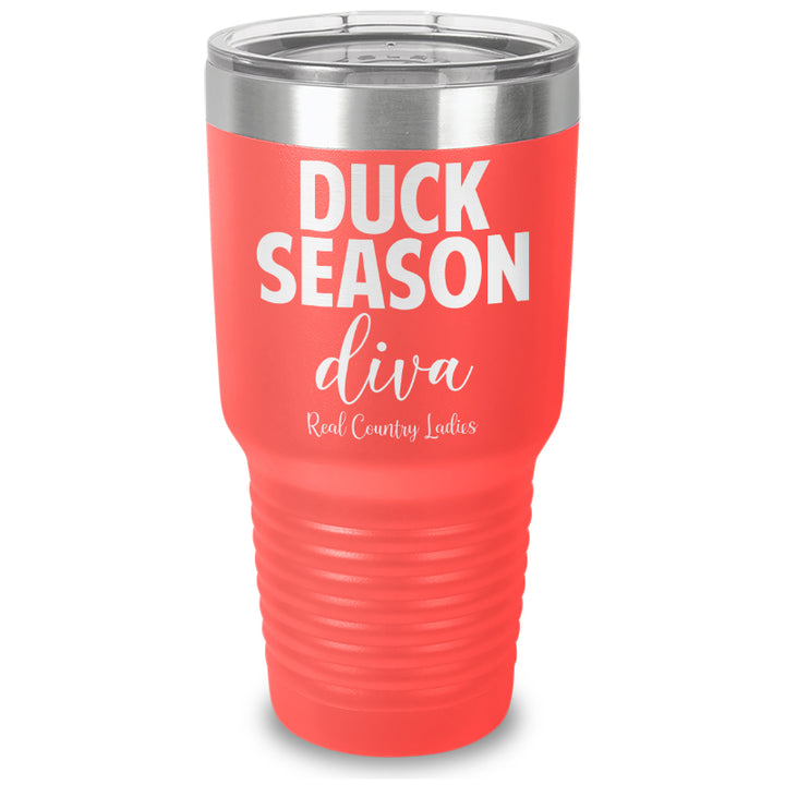 Duck Season Diva Laser Etched Tumbler