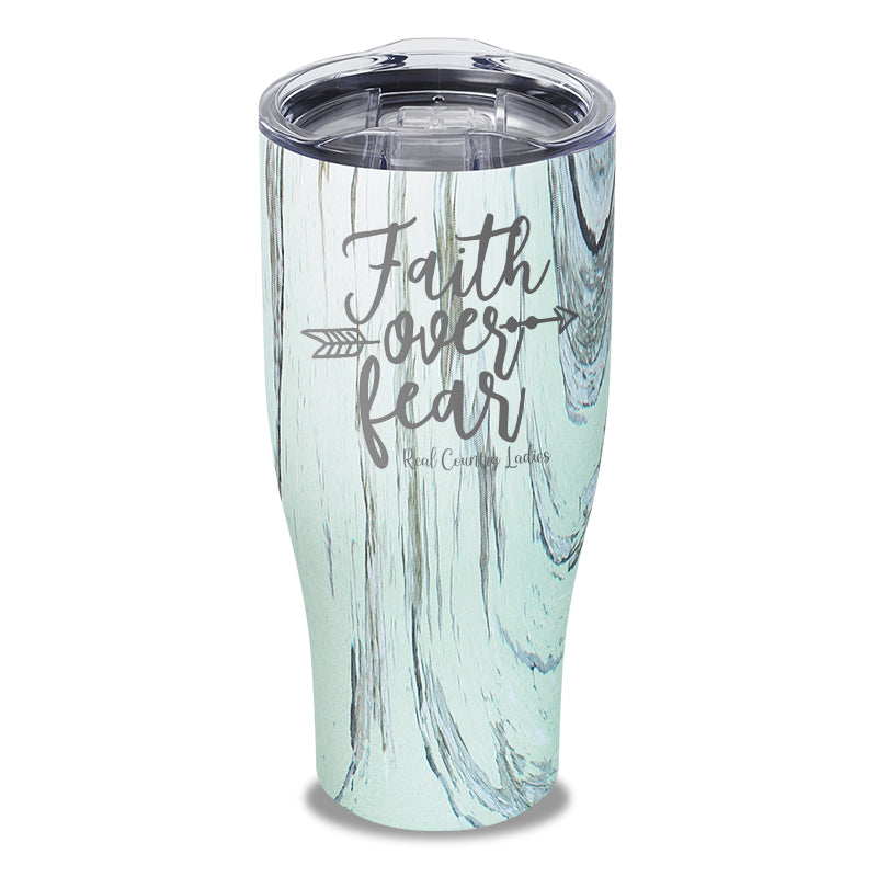 Faith Over Fear Laser Etched Tumbler