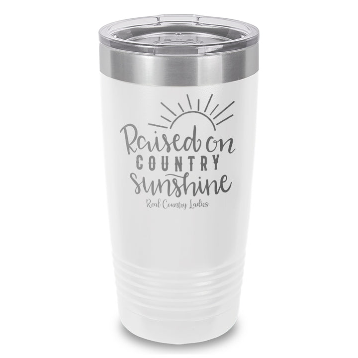 Raised On Country Sunshine Laser Etched Tumbler