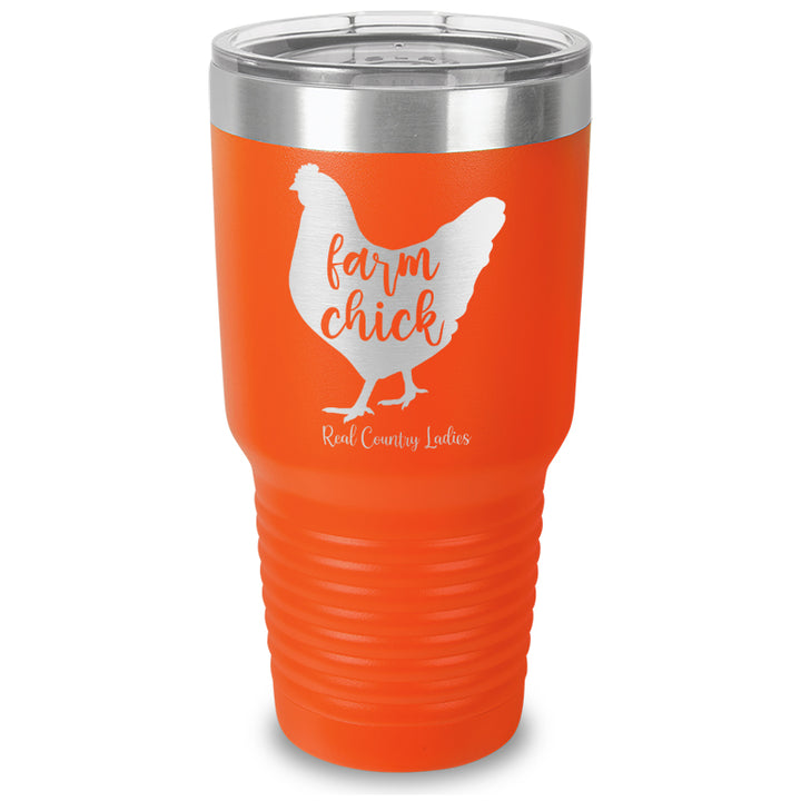 Farm Chick Laser Etched Tumbler