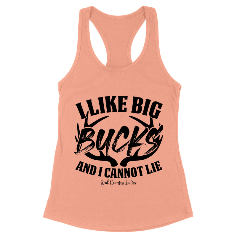 I Like Big Bucks Black Print Front Apparel