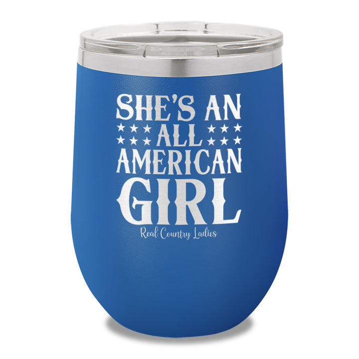 All American Girl 12oz Stemless Wine Cup