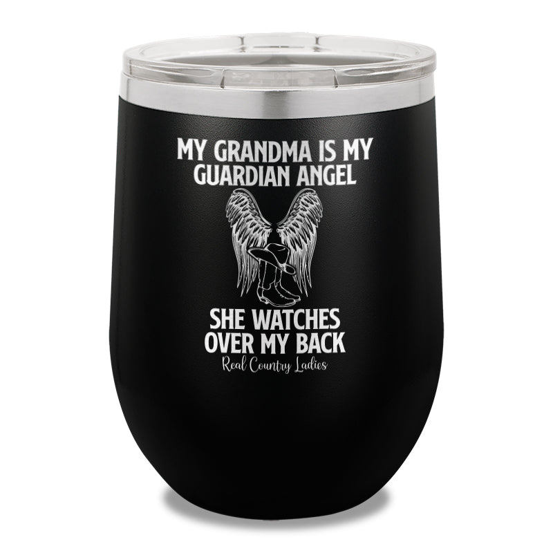 My Grandma Is My Guardian Angel 12oz Stemless Wine Cup