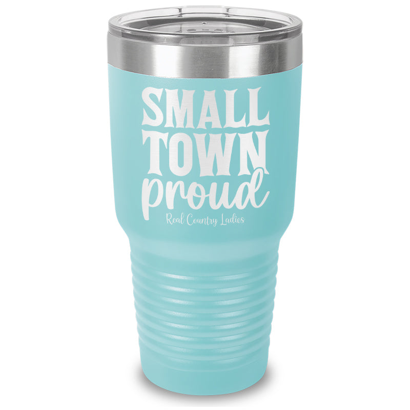 Small Town Proud Laser Etched Tumbler