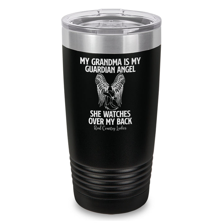 My Grandma Is My Guardian Angel Laser Etched Tumbler