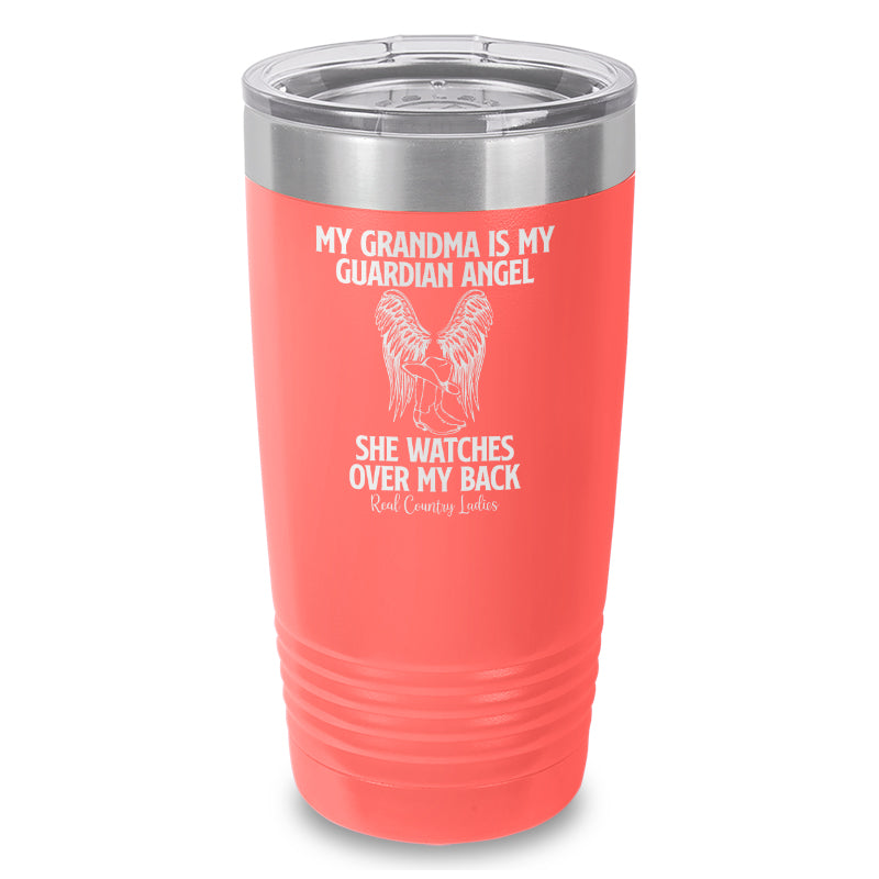 My Grandma Is My Guardian Angel Laser Etched Tumbler