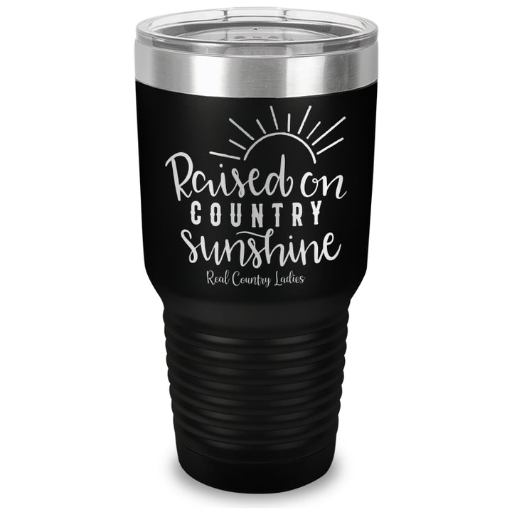 Raised On Country Sunshine Laser Etched Tumbler