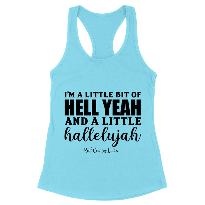 Hell Yeah And Hallelujah Black Print Front Apparel