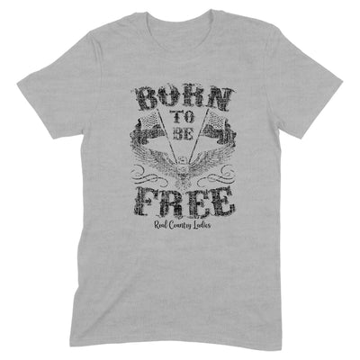 Born To Be Free Black Print Front Apparel