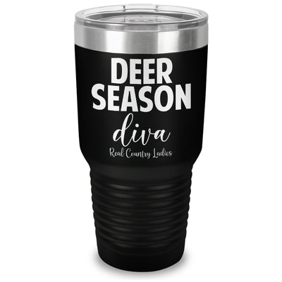 Deer Season Diva Laser Etched Tumbler