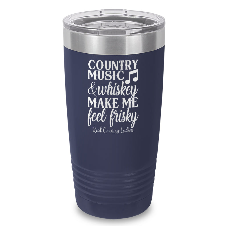 Country Music And Whiskey Laser Etched Tumbler