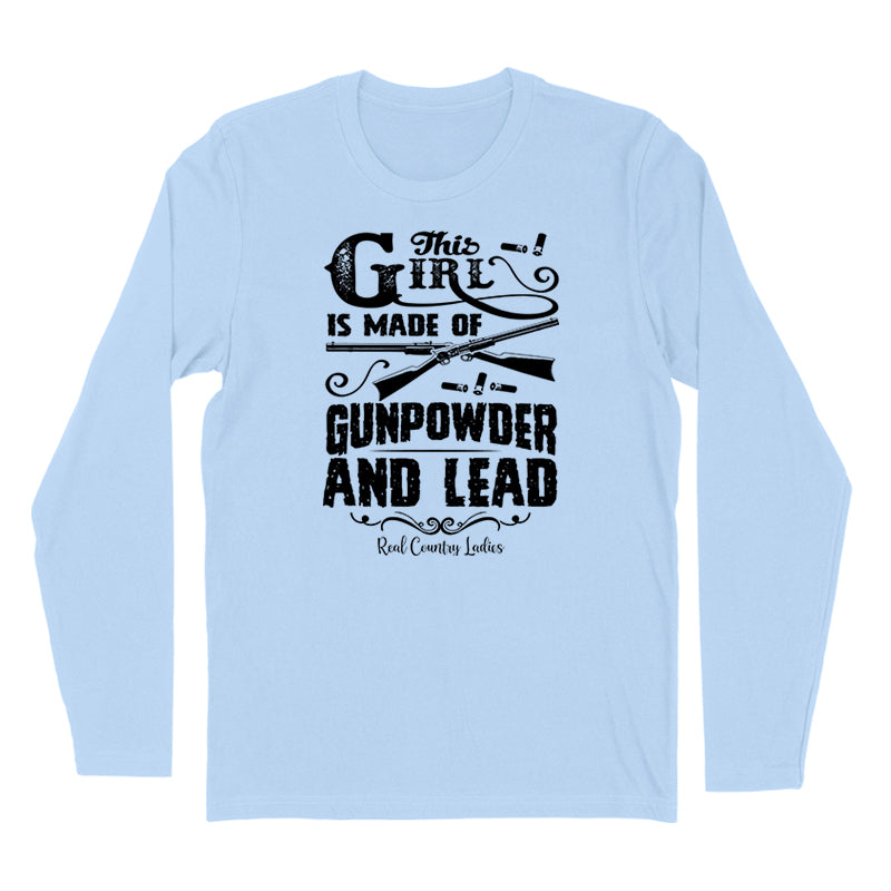 Gunpowder And Lead Black Print Hoodies & Long Sleeves