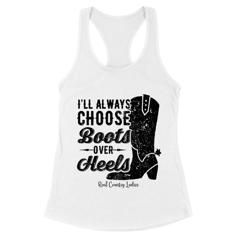 I'll Always Choose Boots Black Print Front Apparel