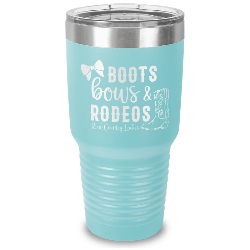 Boots Bows And Rodeos Laser Etched Tumbler