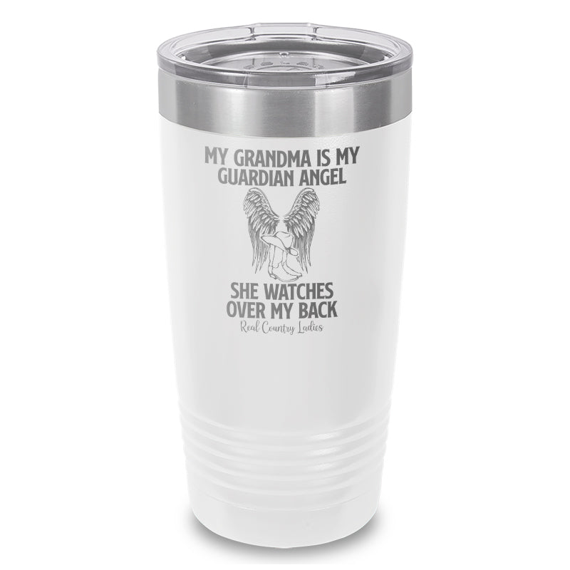 My Grandma Is My Guardian Angel Laser Etched Tumbler