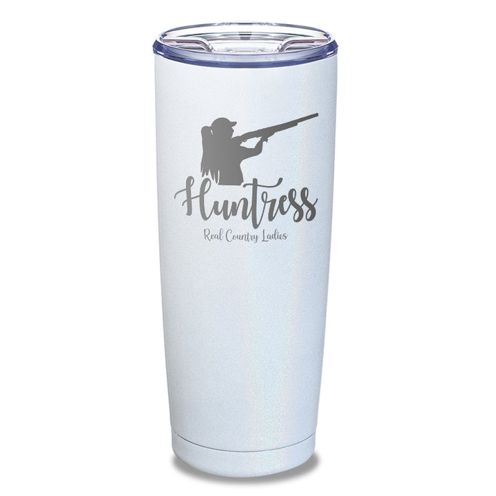 Huntress Shotgun Laser Etched Tumbler