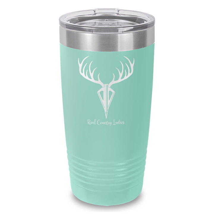 Arrow Deer Laser Etched Tumbler