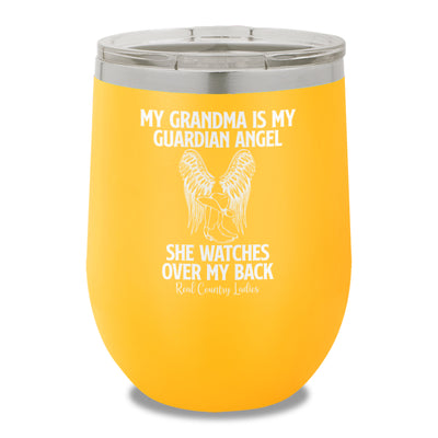 My Grandma Is My Guardian Angel 12oz Stemless Wine Cup