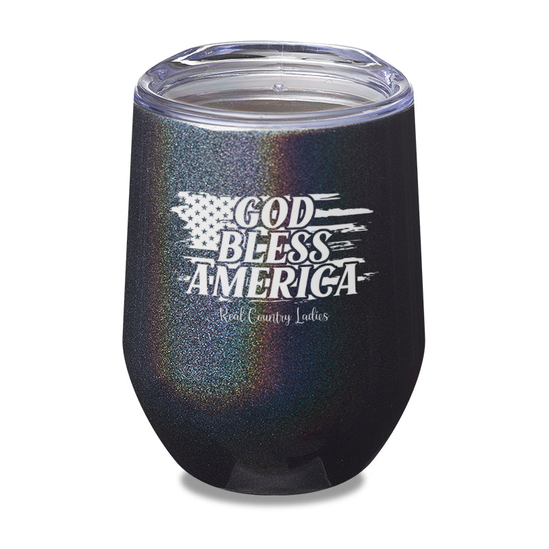 God Bless America Laser Etched Tumbler