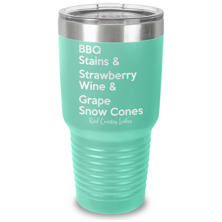 BBQ Stains Laser Etched Tumbler