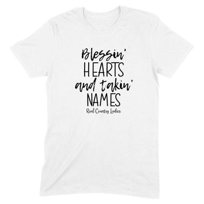 Blessin Hearts And Takin Names Black Print Apparel