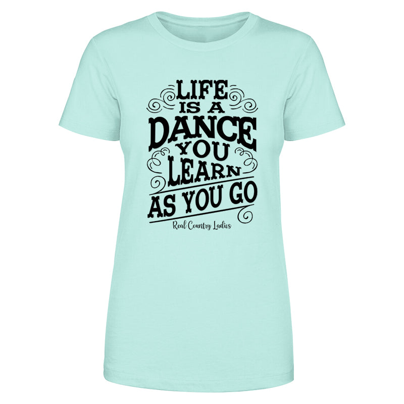 Life Is A Dance Black Print Front Apparel