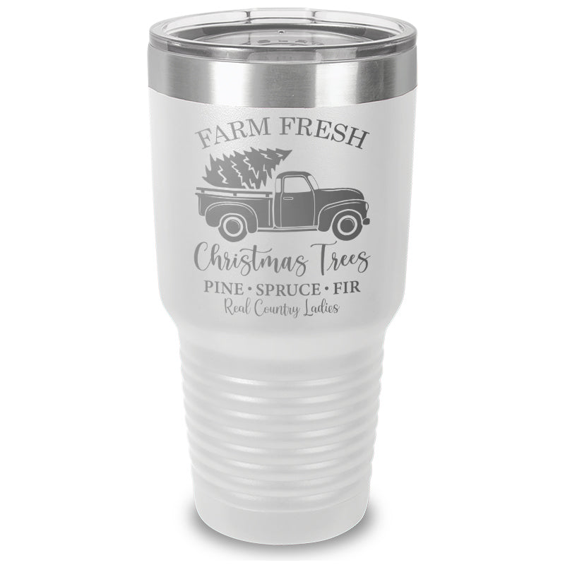 $10 Special | Farm Fresh Christmas Trees Laser Etched Tumbler