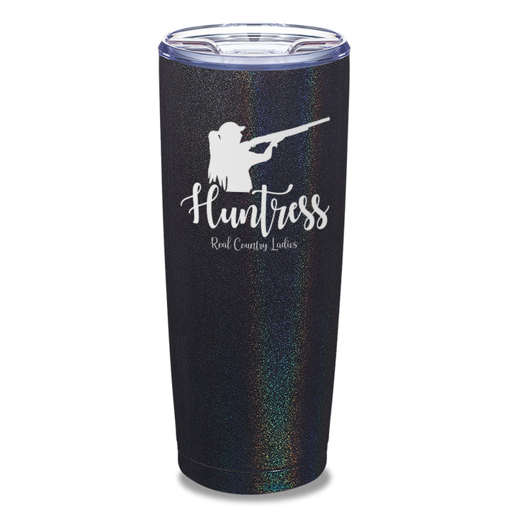 Huntress Shotgun Laser Etched Tumbler