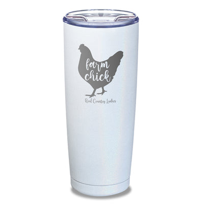 Farm Chick Laser Etched Tumbler