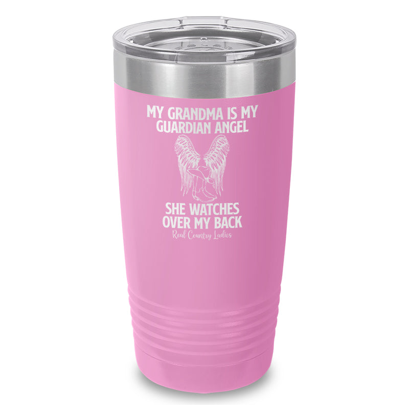 My Grandma Is My Guardian Angel Laser Etched Tumbler