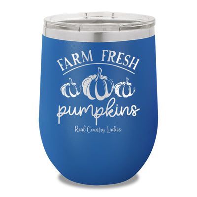 Farm Fresh Pumpkins 12oz Stemless Wine Cup