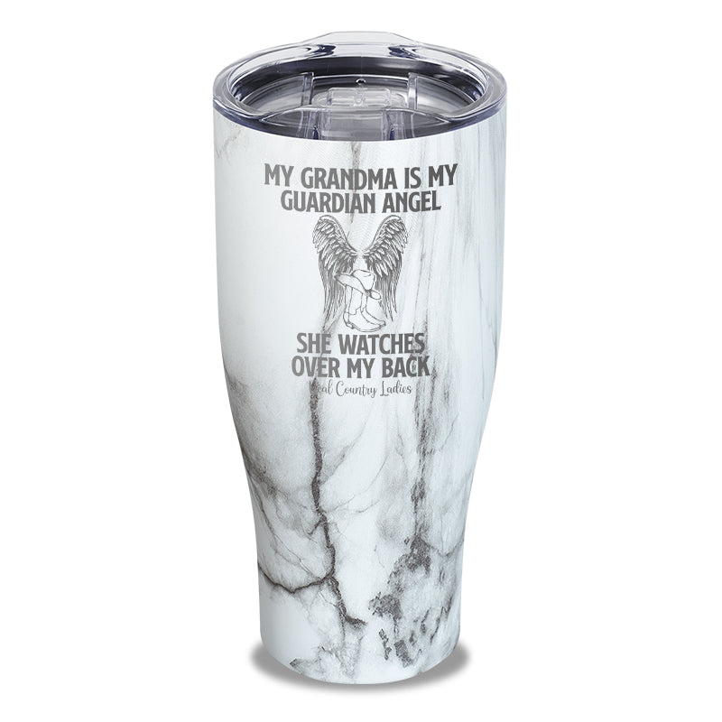 My Grandma Is My Guardian Angel Laser Etched Tumbler