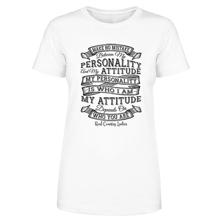 Personality Attitude Black Print Front Apparel