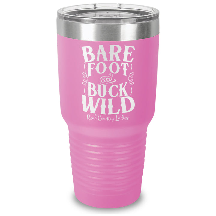 Bare Foot And Buck Wild Laser Etched Tumbler