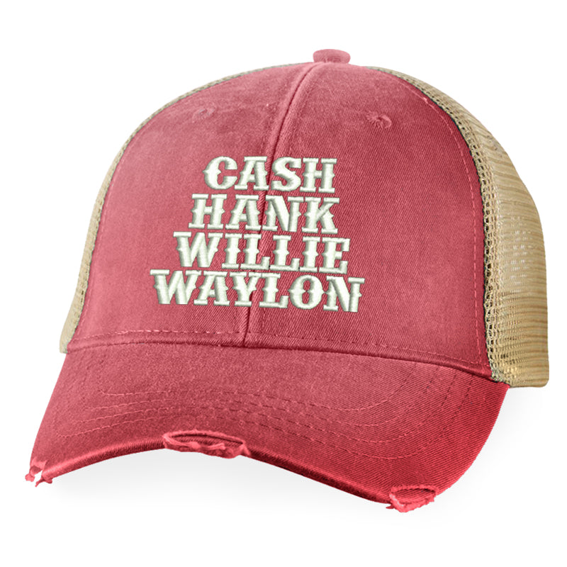 Cash Hank Willie Waylon Hat