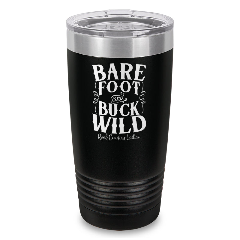 Bare Foot And Buck Wild Laser Etched Tumbler