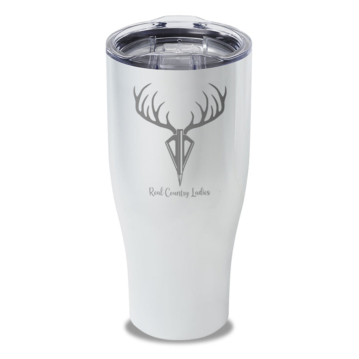 Arrow Deer Laser Etched Tumbler