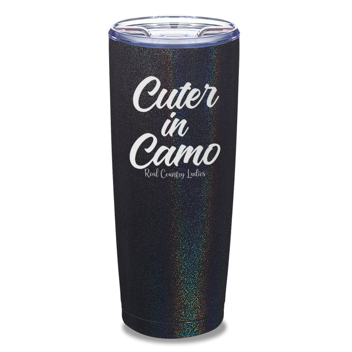 Cuter In Camo Laser Etched Tumbler