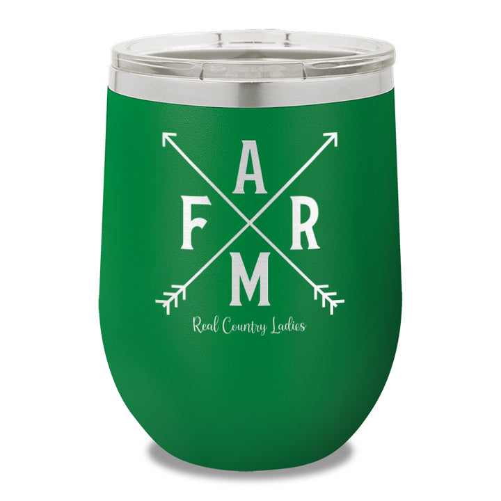 Farm Arrows 12oz Stemless Wine Cup