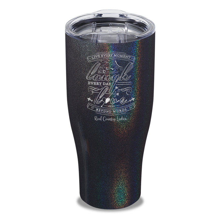 Live Laugh Love Laser Etched Tumbler