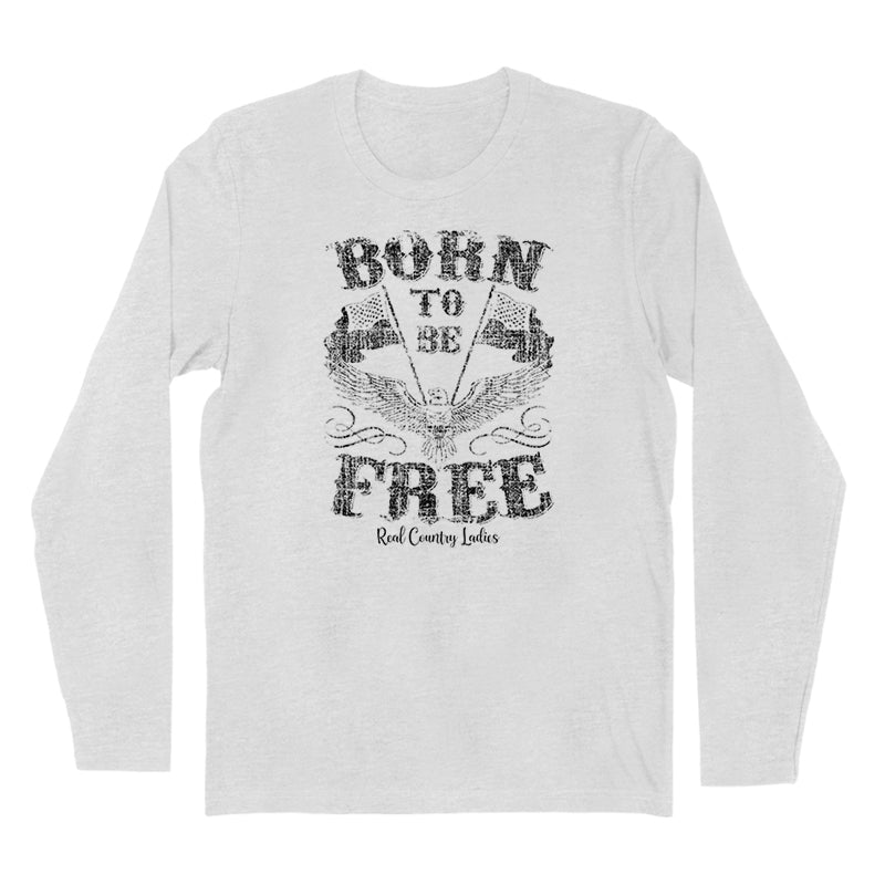 Born To Be Free Black Print Hoodies & Long Sleeves