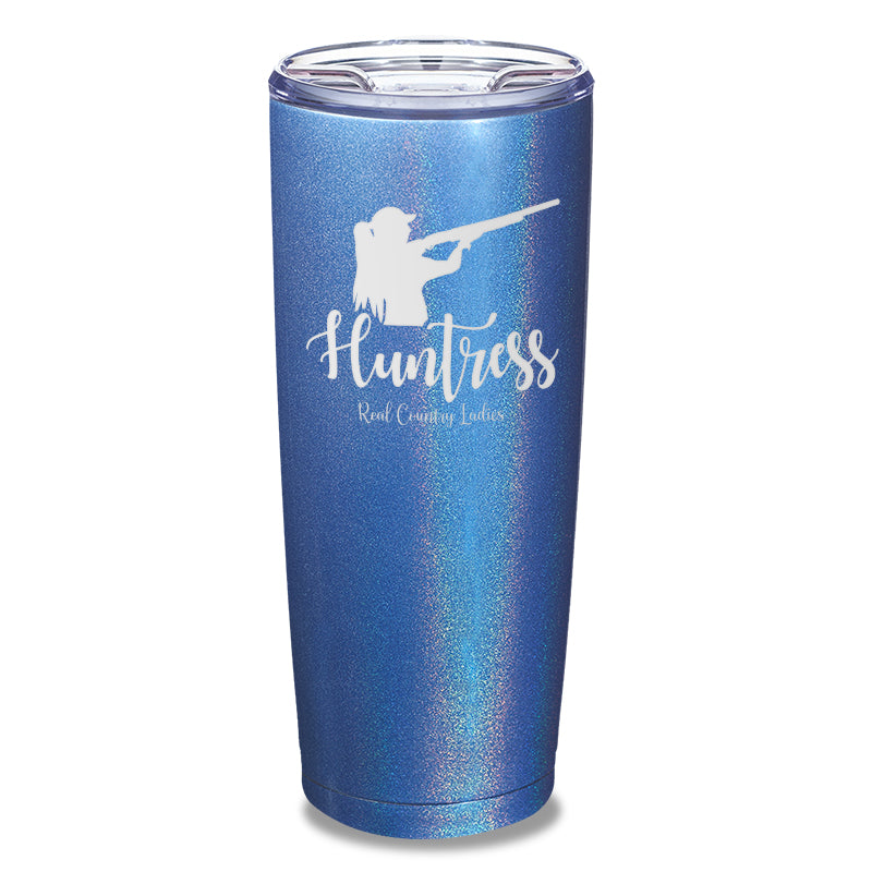 Huntress Shotgun Laser Etched Tumbler