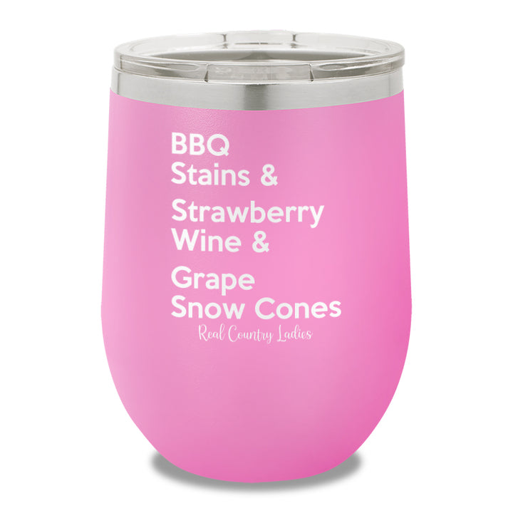 BBQ Stains 12oz Stemless Wine Cup