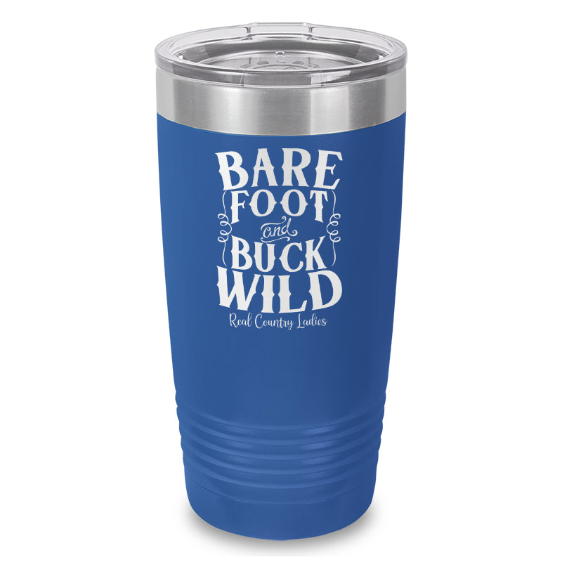 Bare Foot And Buck Wild Laser Etched Tumbler