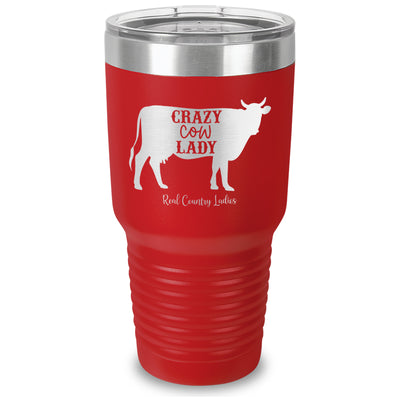 Crazy Cow Lady Laser Etched Tumbler