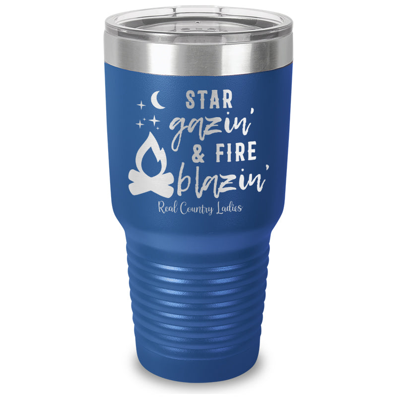 Star Gazin And Fire Blazin Laser Etched Tumbler