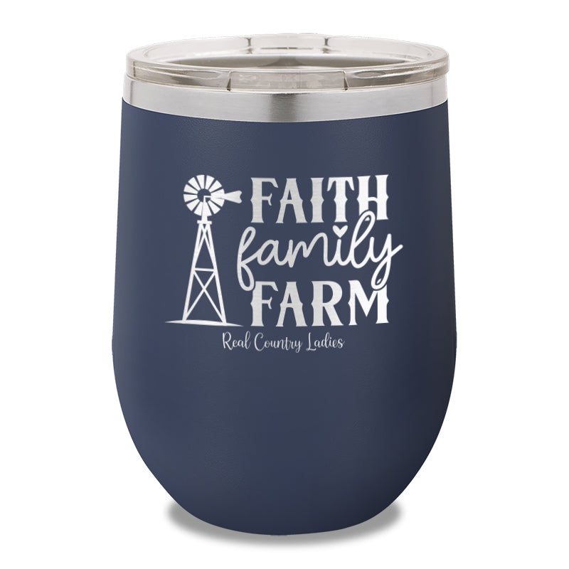 Faith Family Farm 12oz Stemless Wine Cup