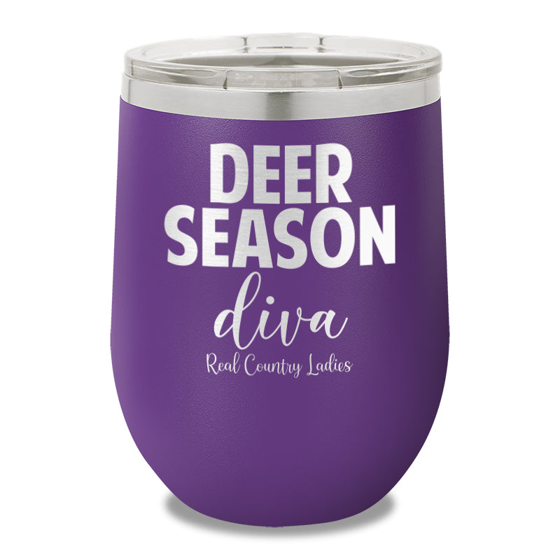 Deer Season Diva 12oz Stemless Wine Cup